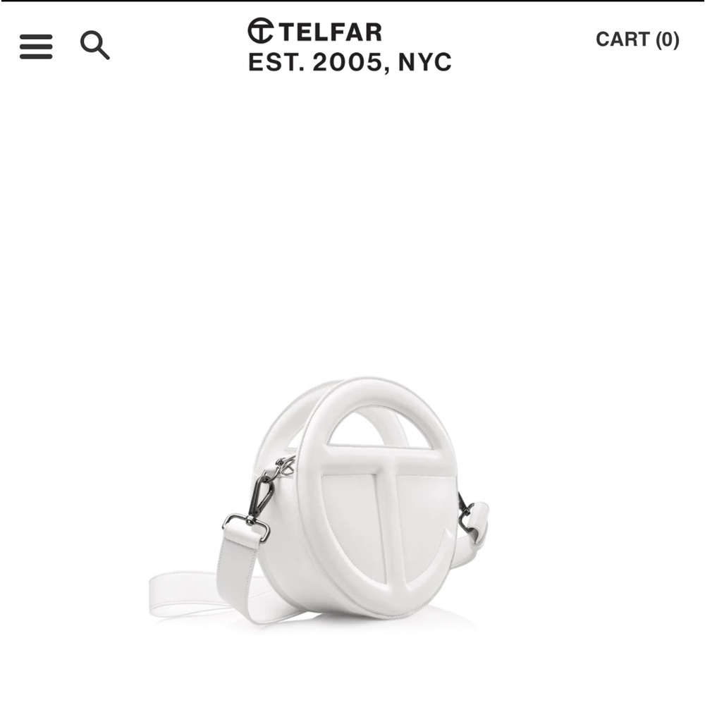 Telfar Circle Bag in White